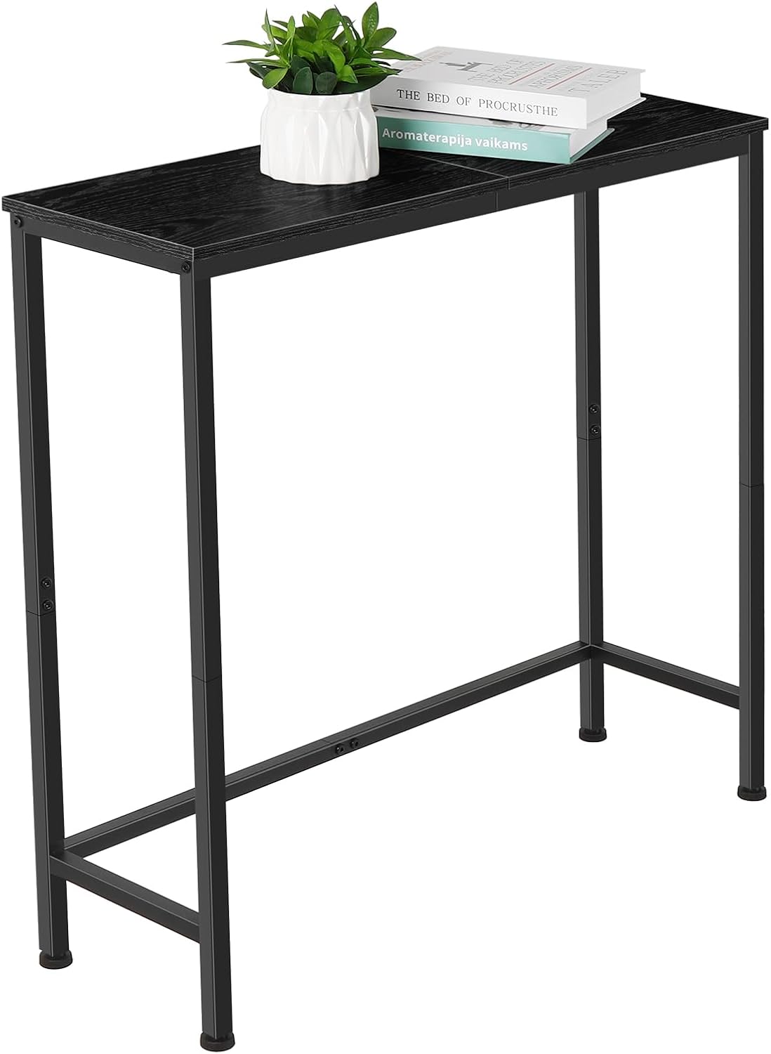 YBING Black Entryway Table Console Table for Entryway Narrow Sofa Table