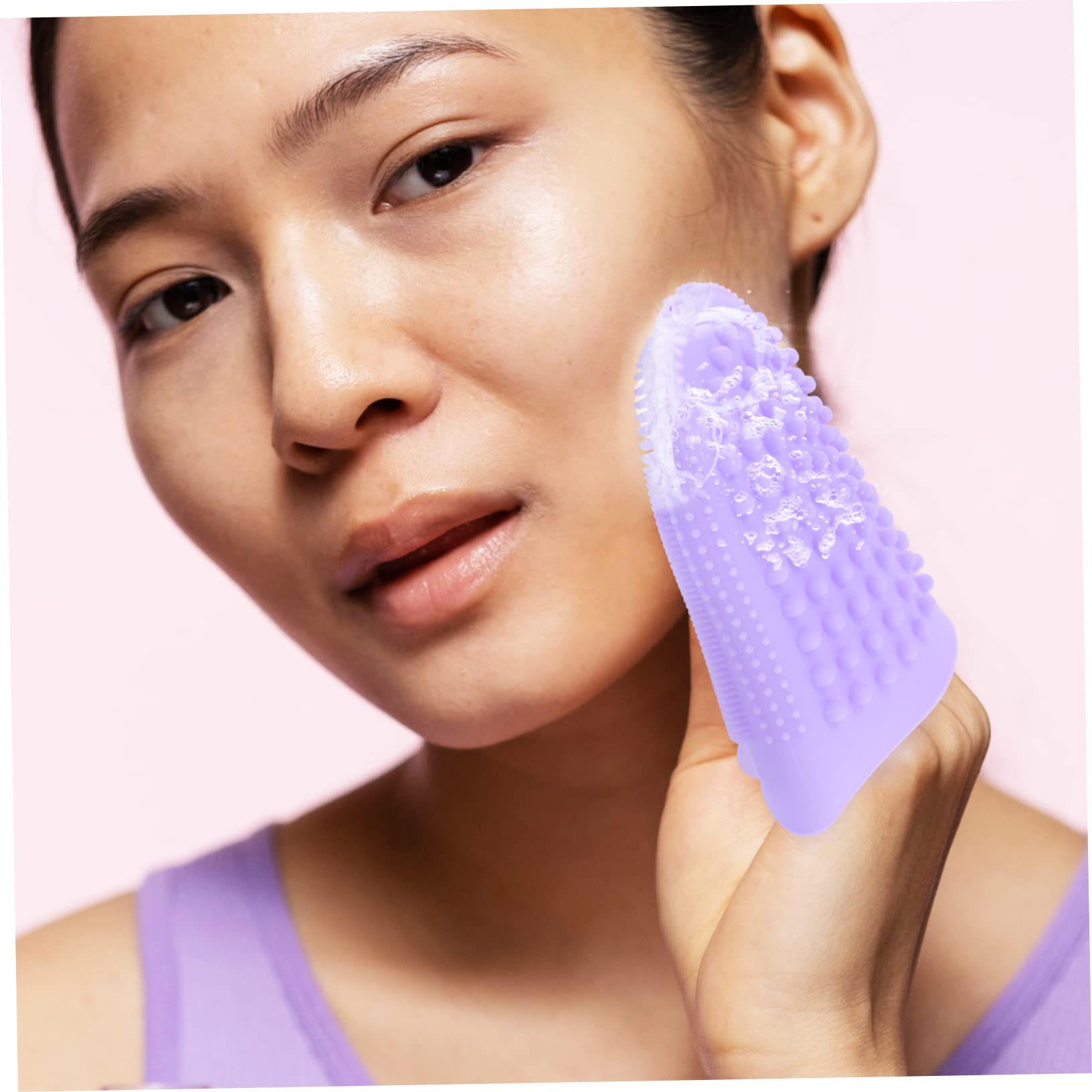 Healeved 5stücke Silicone Gesichtsreinigungsbürste Mit Sanftem Peeling-design Ergonomisch Leicht Und Tragbar Für Empfindliche Haut Für Tägliche Anwendung Und Reisen