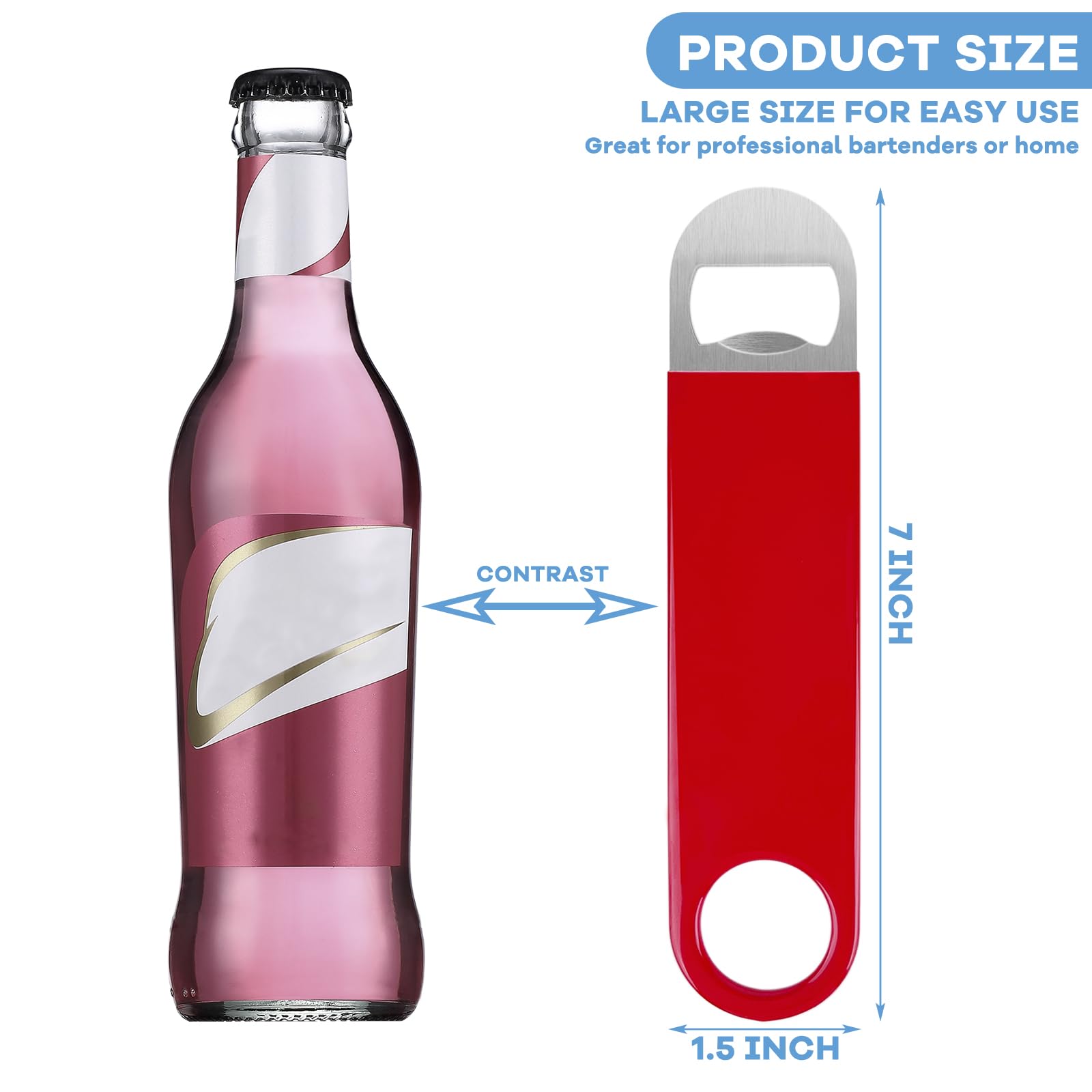 KTOJOY Bottle Openers - 3 Pack Stainless Steel -2