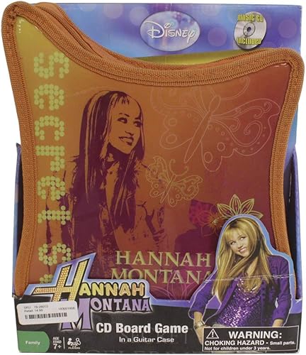 Cardenal Industries Hannah Montana CD Juego de tablero en forma de guitarra portafolios