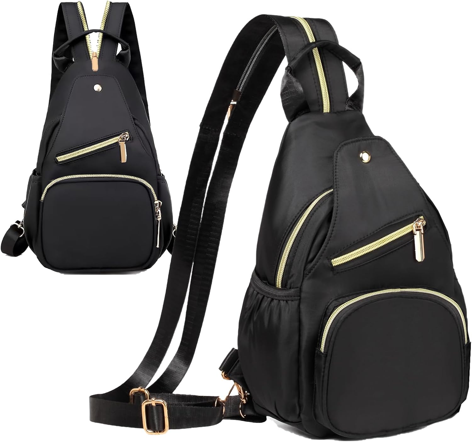 Crossbody Sling Bag Mini Backpack for Women Convertible, Small Crossbody Bags for Travel Hiking Daypack