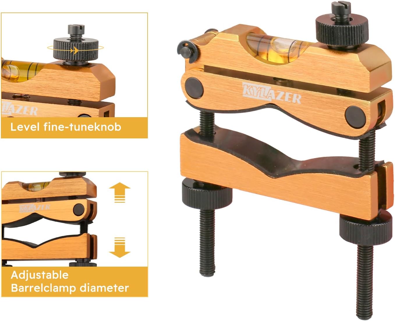 Professional Reticle Leveling System | Magnetic Bubble Level Set | Includes storage case for organized transport between workshop, range or field use.