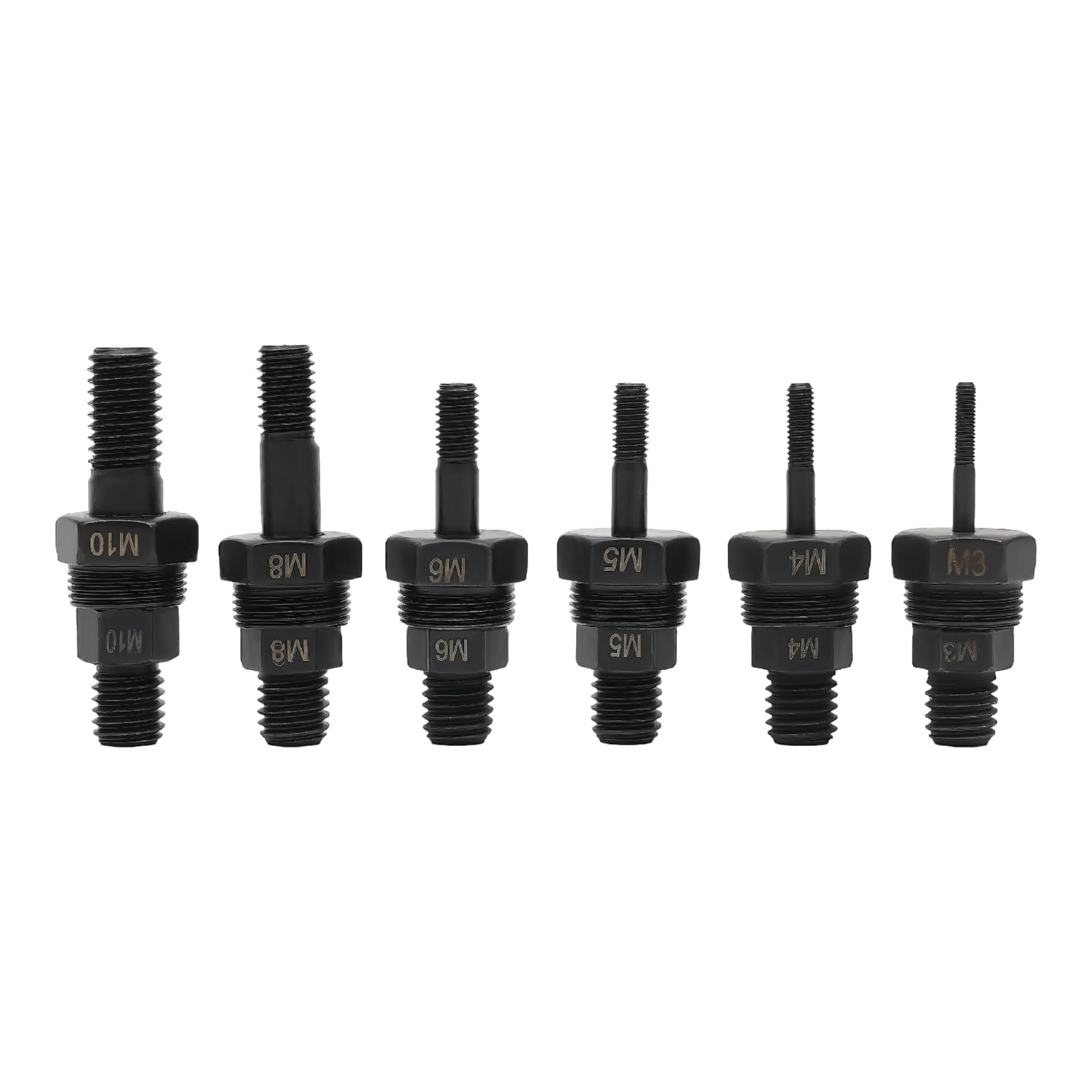 Inserto per dadi rivettati, adattatore per dadi rivettati, set di utensili con M3, M3, M4, M5, M6, M8, M10, 6 tipi di mandrini, rivettatrice rivettatrice per trapano