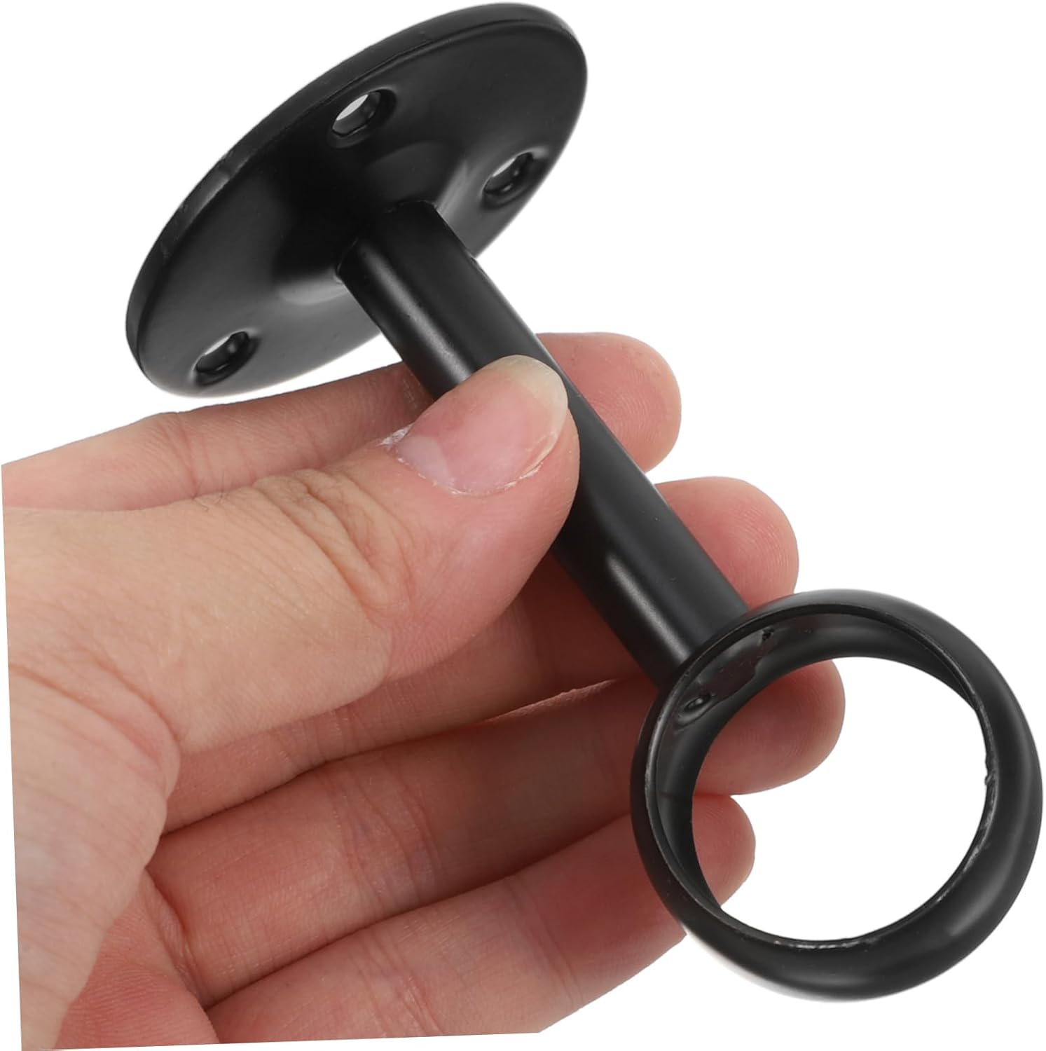 OUNONA 16pcs Flange Seat Round Tube Seat Heavy Duty Stainless Steel Hanger Brackets for Clothes Mount Ceiling Rod Clamp