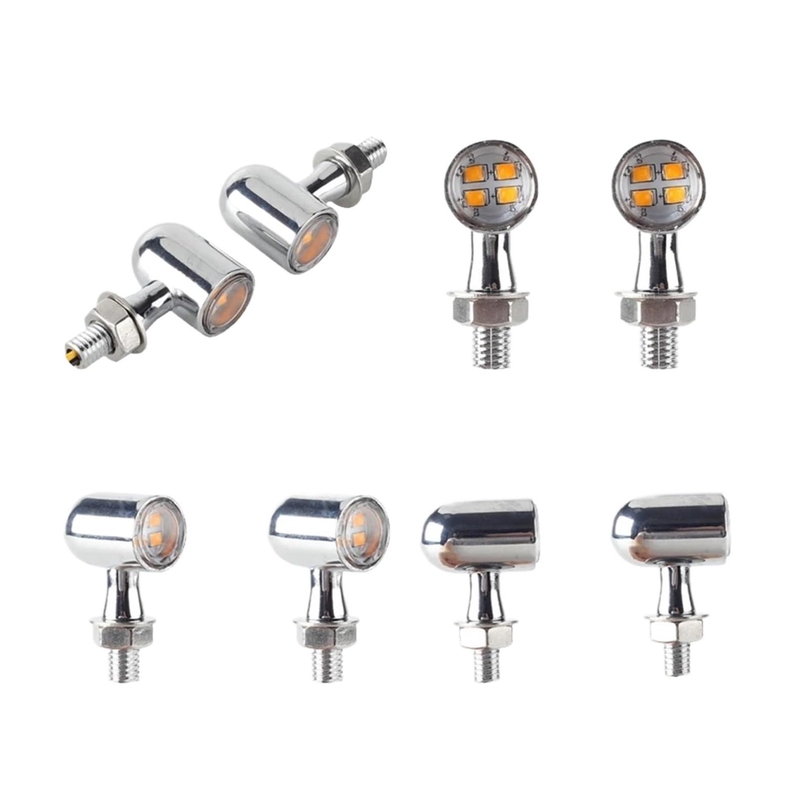 2X Luce freno a vite Indicatori direzione LED moto Indicatoris Motos