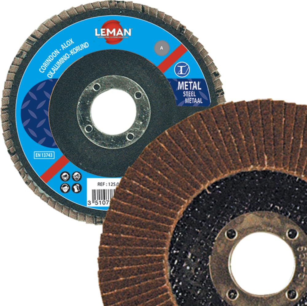 DISQUE A LAMELLES BOMBE 125 GRAIN 60 CORINDON - 125.060A - LEMAN