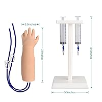 Vista 7 de MedEduQuest - Kit de mano de práctica pediátrica IV y flebotomía, kit de brazo de práctica neonatal IV para estudiantes de enfermería