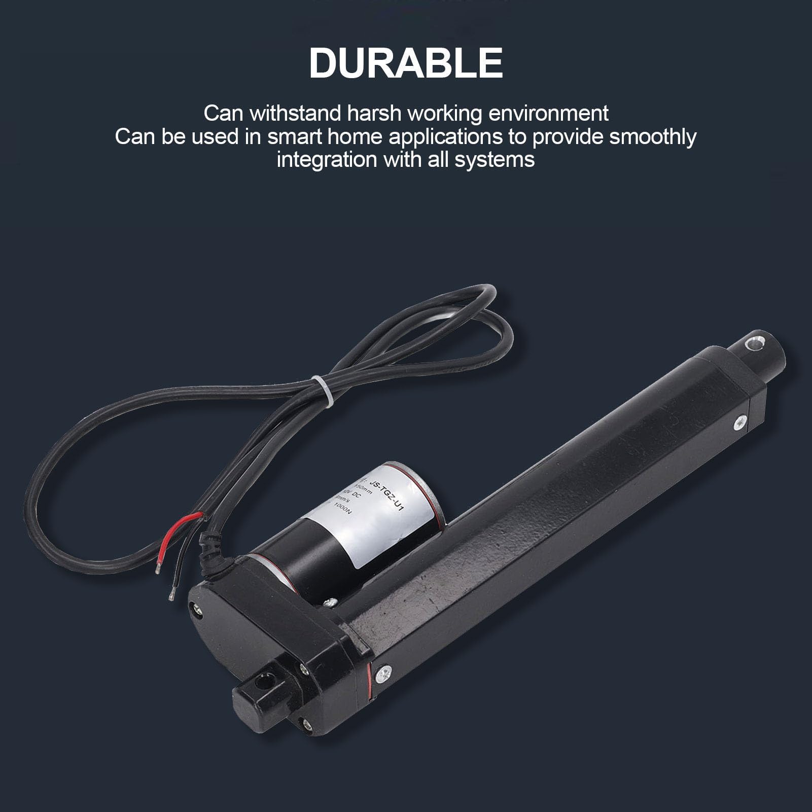 Attuatore lineare xtevu, trasmissione elettrica da 150 mm 1000N, attuatore a bordo push 24 V cc, motore lineare per meccanismo di divano letto, di sollevamento reclinabile (Solo attuatore)
