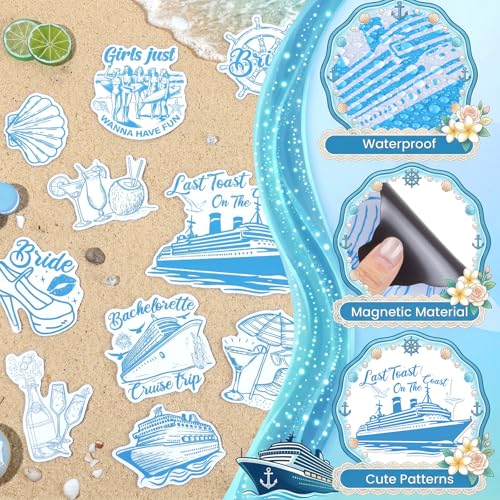 Imanes decorativos azules forma rectangular miniatura 5