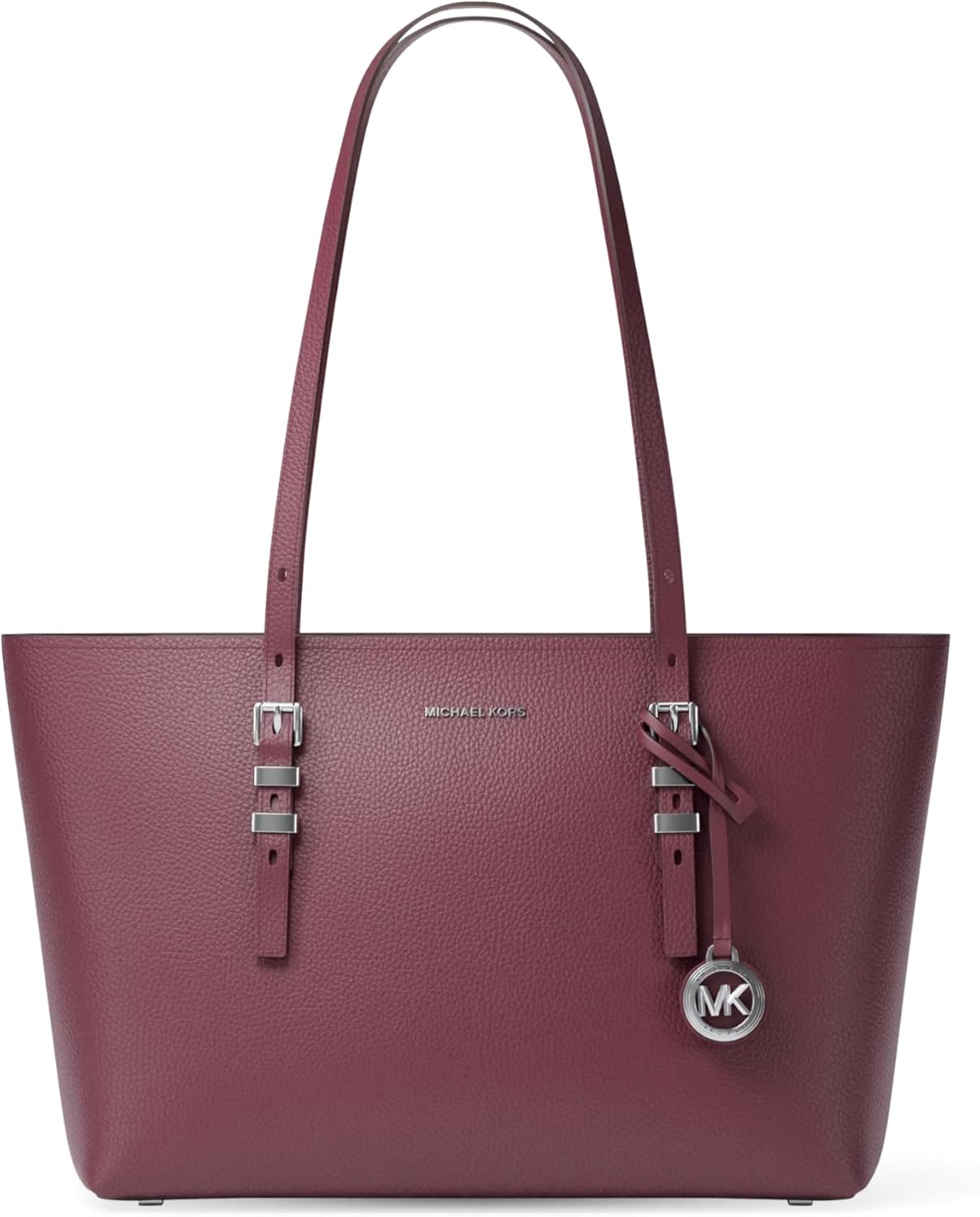 Silver-tone Hardware/Pebble Leather/Oxblood