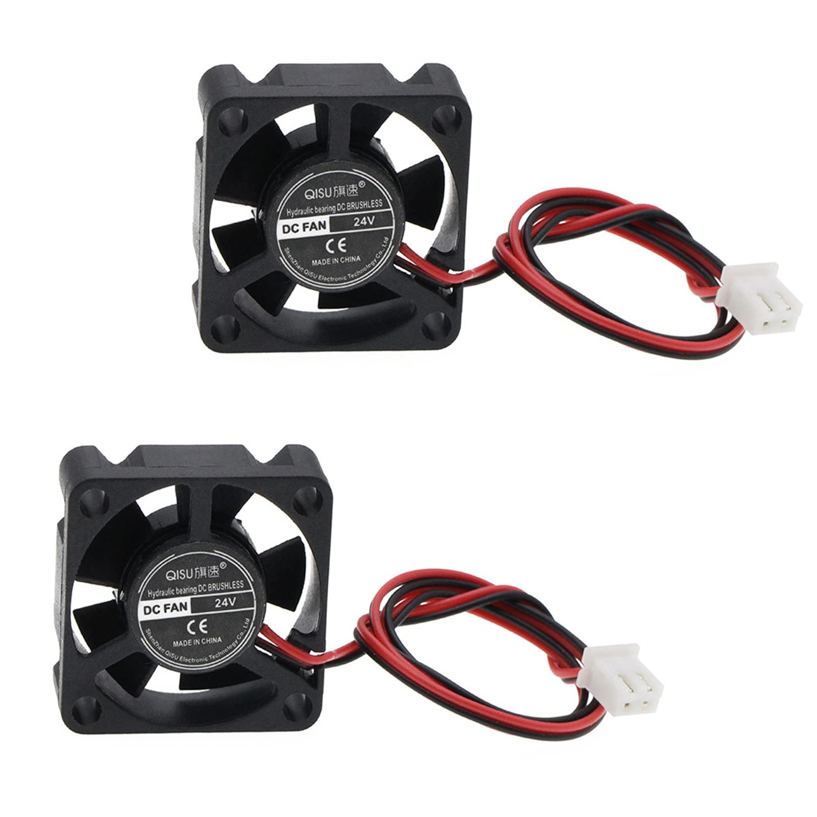 PENGLIN 2PCS 3010 冷却ファン 24Ⅴ 小型ファン 30mm X30mm X 10mm 3Dプリンタ 部品の冷却用 DCファン サイレント 静音 油圧ベアリングファン ミニ 送風機