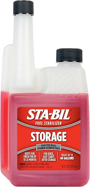 STA-BIL Storage Fuel Stabilizer - Keeps Fuel Fresh For Up To Two Years, Effective In All Gasoline Including All Ethanol Bl...