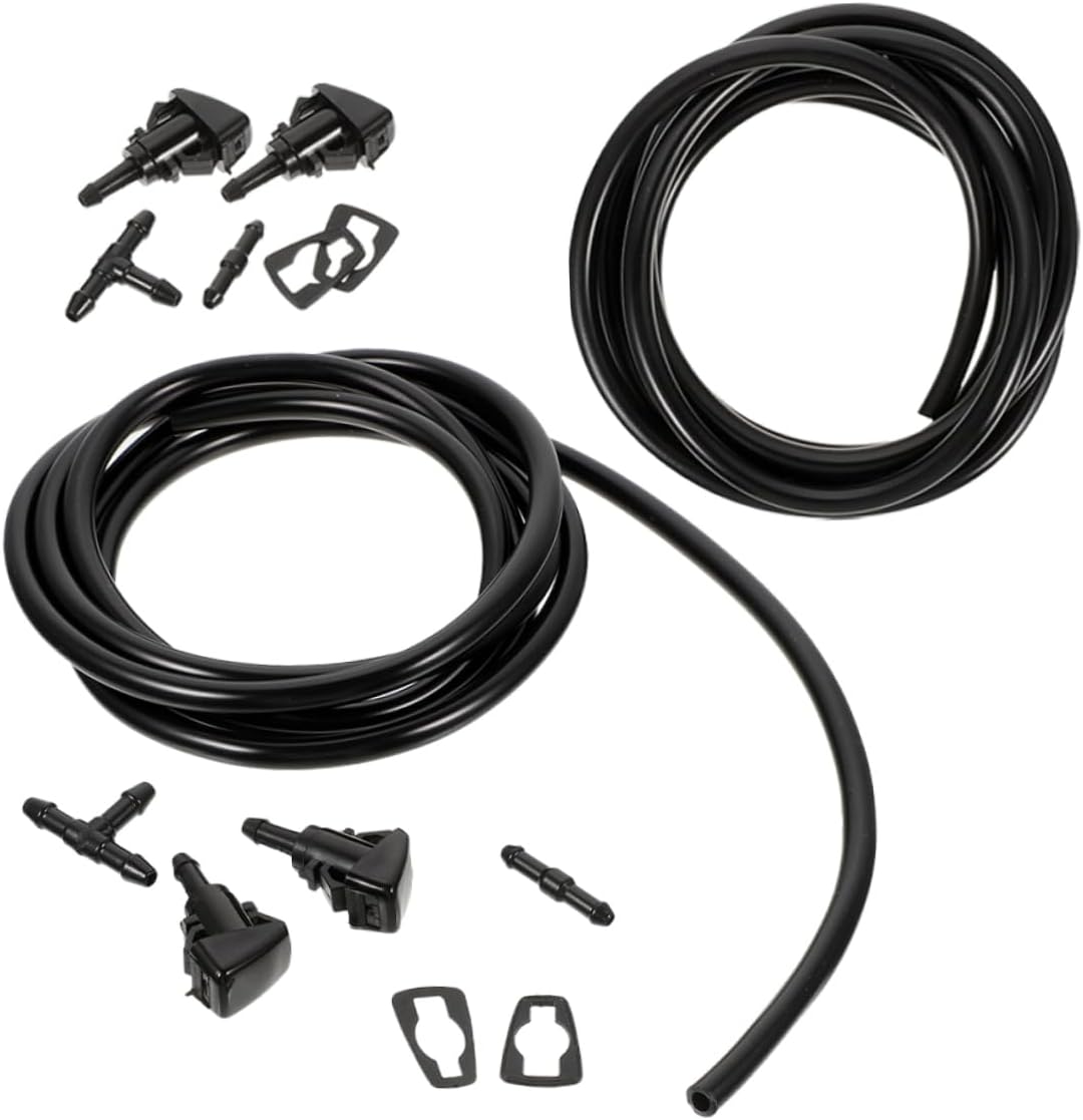 Ciieeo 2Pcs Automotive Replacement Windshield Washer Hose Connector Durable Flexible Wiper Tube for RAM Easy DIY Installation Performance
