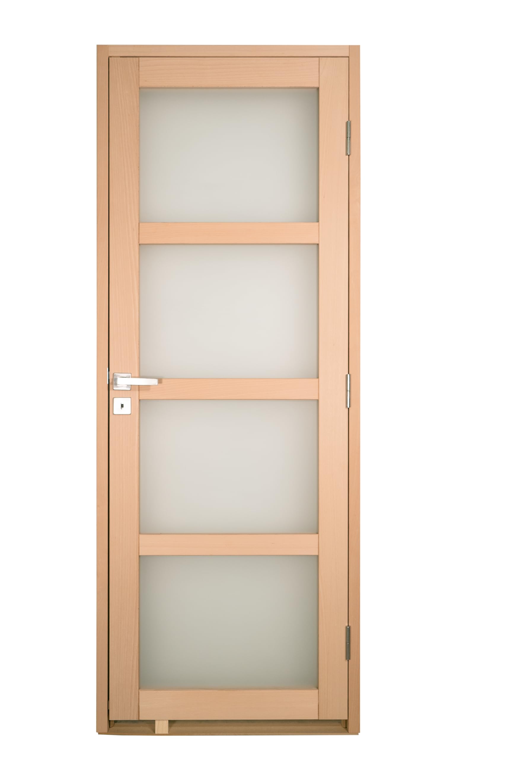 Bloc porte NOVA2 4 Vitrages bois hêtre 2040 x 730 droite