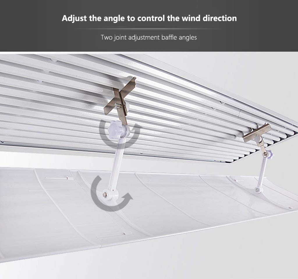 Deflettore del Condizionatore d'Aria per Il Condizionamento d'Aria Dell'Otturatore Cieco del Soffitto,Deflettore d'Aria Diretto Antiriflesso Regolabile,Deflettori del Air-con per La Casa/Ufficio