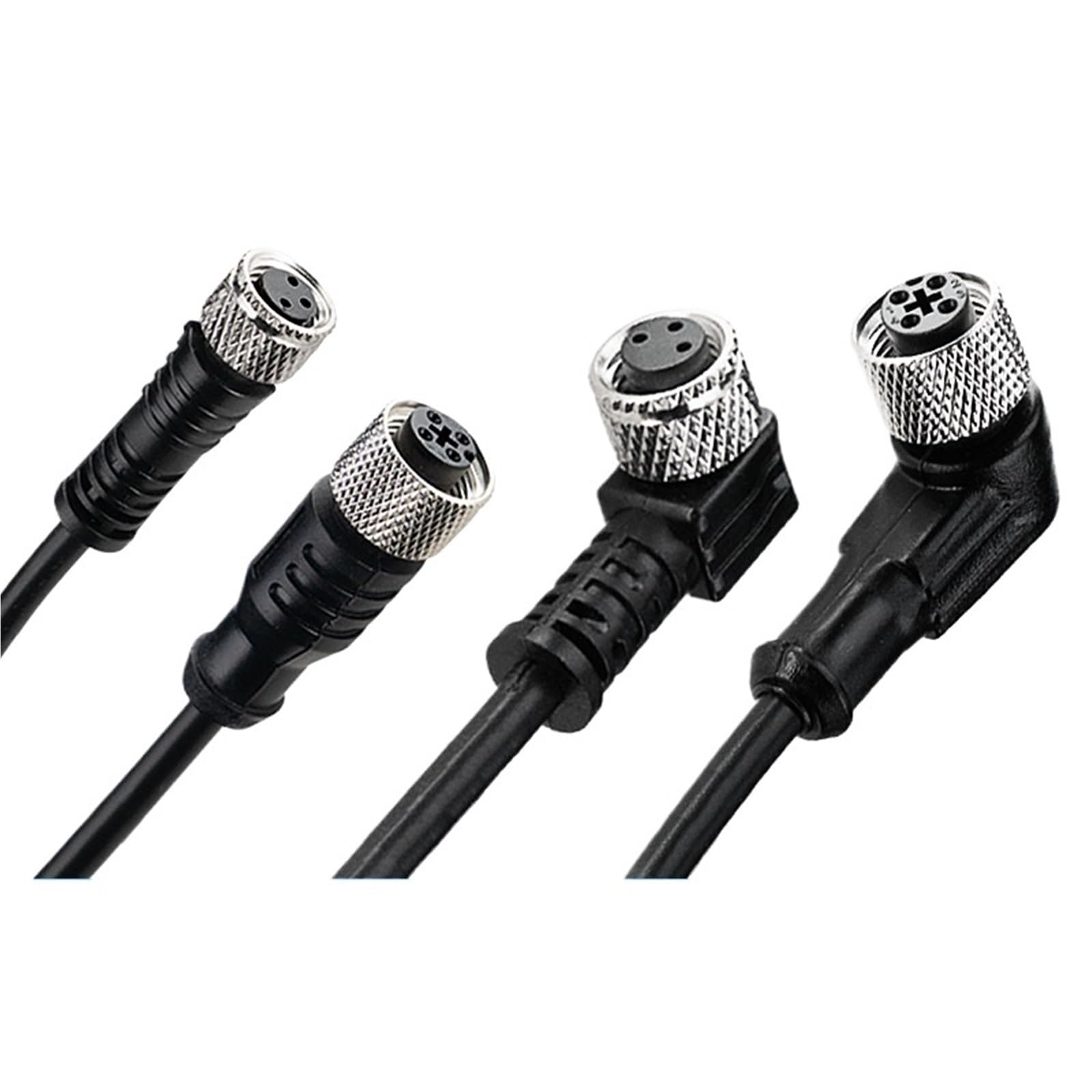 Cable Impermeable del Sensor Cable de señal de Curva Recta Macho y Hembra de 3 núcleos y 4 núcleos(XS3F-M8RVV3I 2M)