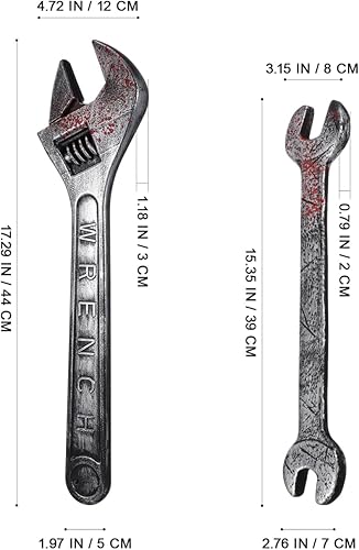 Miniatura 2 de TOYANDONA Juego de 2 llaves de plástico para Halloween, accesorios realistas de Halloween, juguetes de llave falsa para cosplay, accesorios de