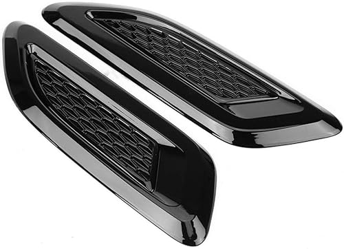 Borde de ala de ventilación de aire, 1 par de capó exterior, salida de aire, ajuste de ala para Land Rover Range Rover Evoque 2012-2018, 2 piezas