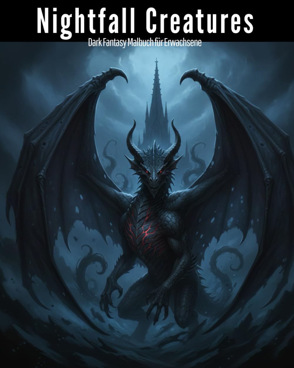 Nightfall Creatures: Dark Fantasy Malbuch für Erwachsene
