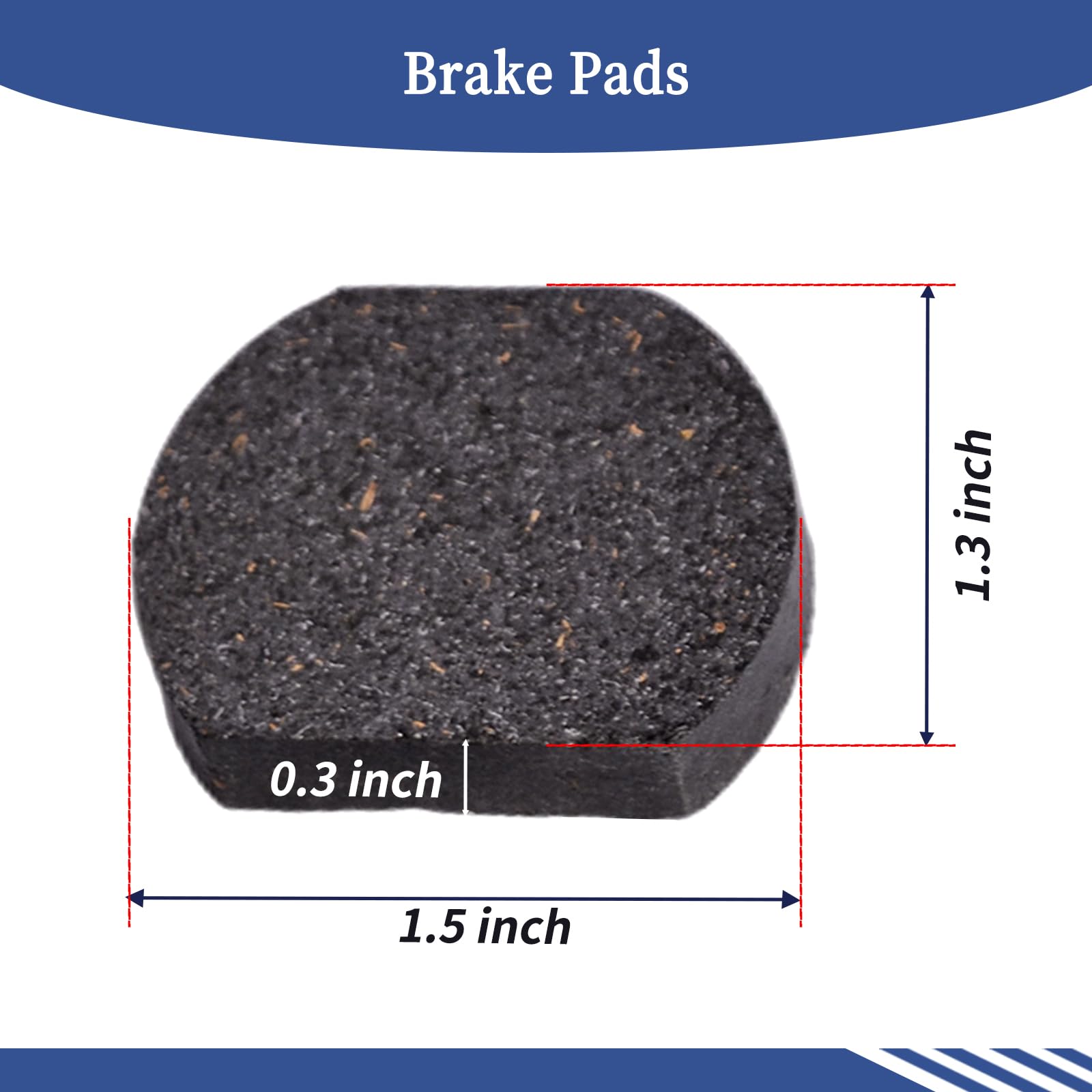 Plaquettes De Frein Céramique Pour Go-kart – Lot De 4, Compatibles Manco 9597, Mini Vélo, Comet (environ 38x38x32mm)