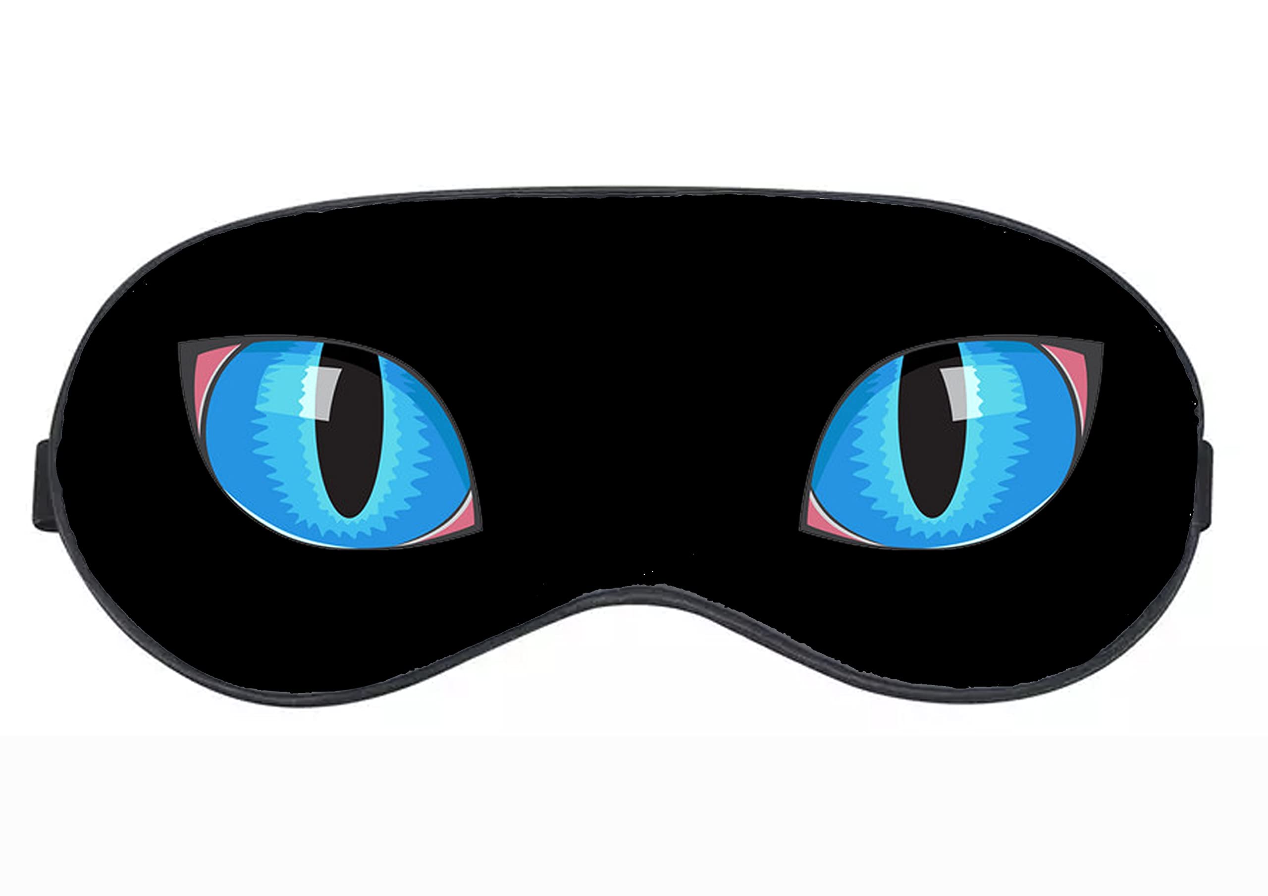 CC ENTERPRISES Sleep Mask - 100% Blackout Eye Mask - Zero Eye Pressure- Possible Rest - Perfect Sleeping Mask for Light Sleepers, Travelers, Midday Nappers Cat Eyes Design-image-14