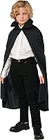Vista 1 de rubies costume niño 36" capa con cuello, talla única , Negro
