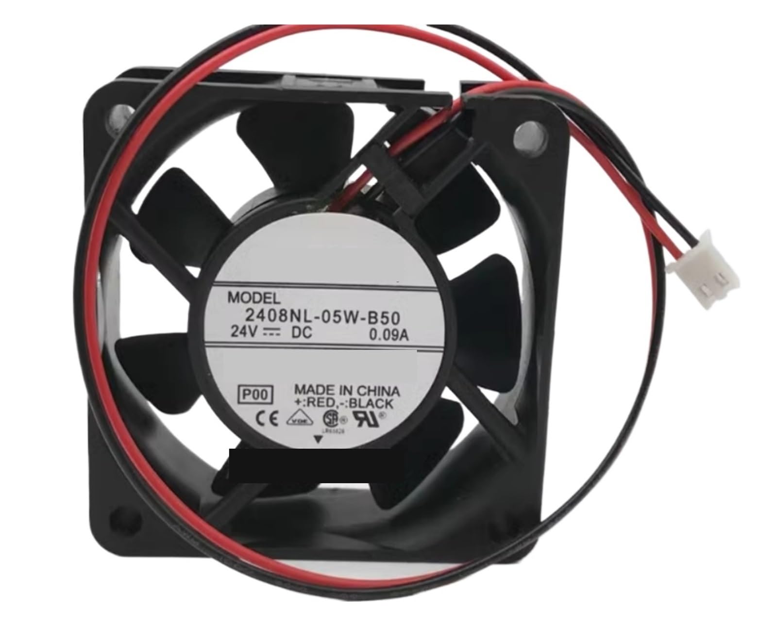 LZIKKGKI 2408NL-05W-B50 DC24V 0.09A 6CM Two Wire Cooling Fan