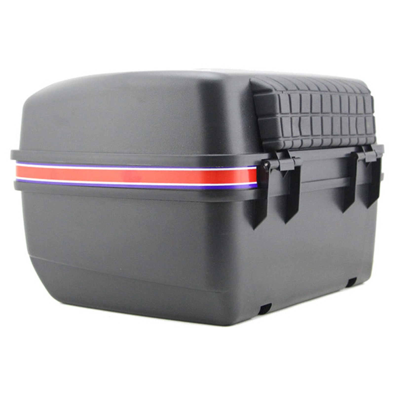 Motorrad Heckkoffer, 35x24,5x27cm Schwarz Wasserdichter Motorrad Heckkoffer Aufbewahrungsträger für Elektrofahrzeug Roller