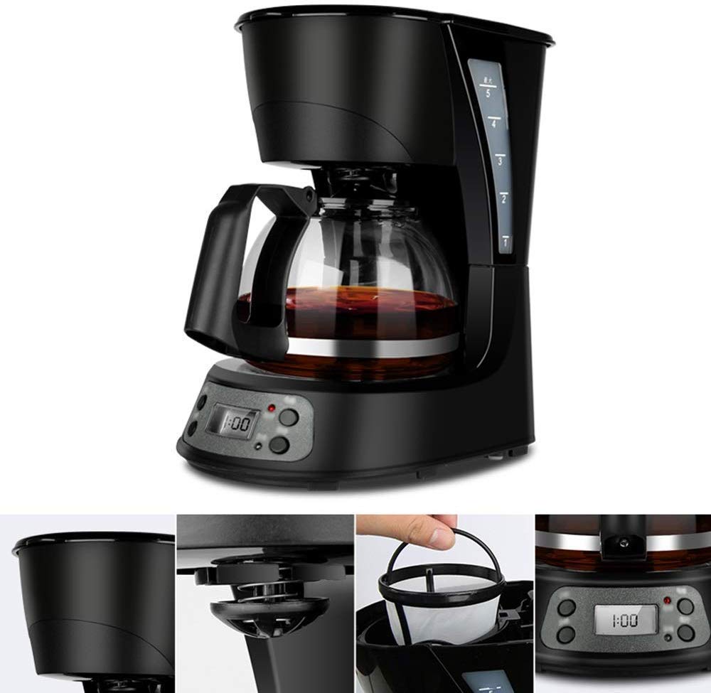 Macchina per Il caffè, Macchina per l'espresso, Macchina per Il caffè e Altre Bevande Automatiche: Nero, plastica, Cappuccino, Americano, Bianco Puro, ECC., 600 W, 600 ml, per Macchina per caffè