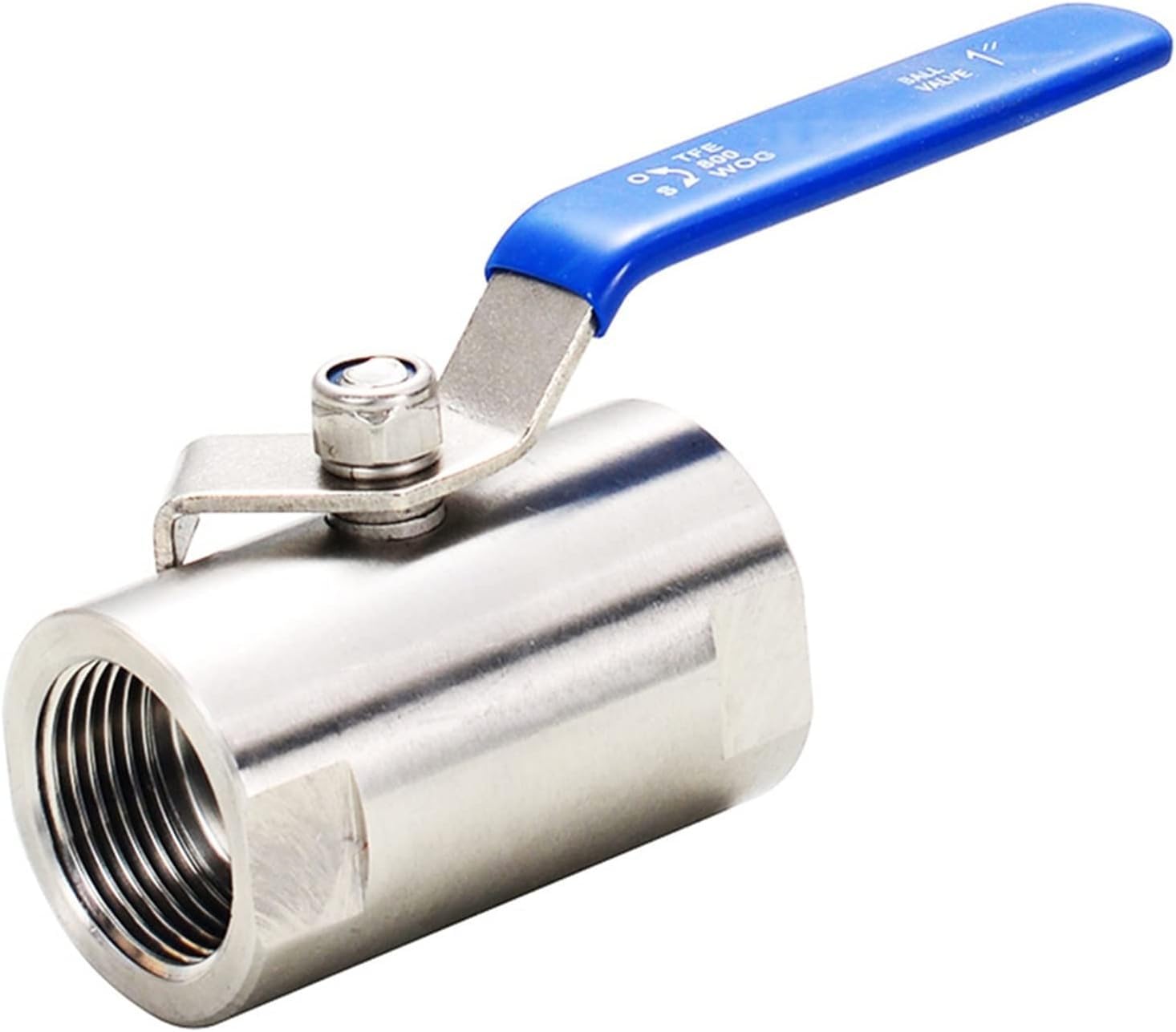 Válvula de bola de acero inoxidable para agua rosca hembra DN32 de 1-1/4 pulgadas de puerto completo