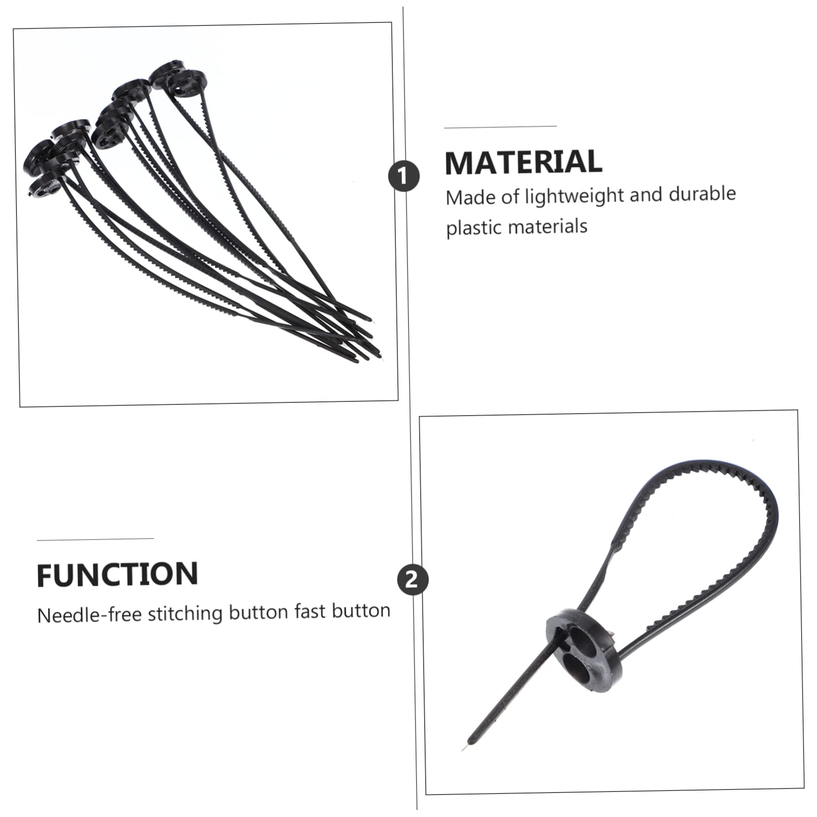 VILLCASE 90piezas Botones De Ropa Sin Aguja De Sujetadores Plásticos Duraderos Botones Rápidos Para Reparar Ropa Fáciles De Usar y Reemplazar