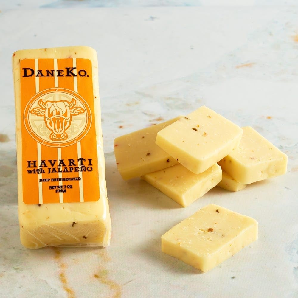 DaneKo Havarti Cheese with Jalapeno (12 x 7 oz.)