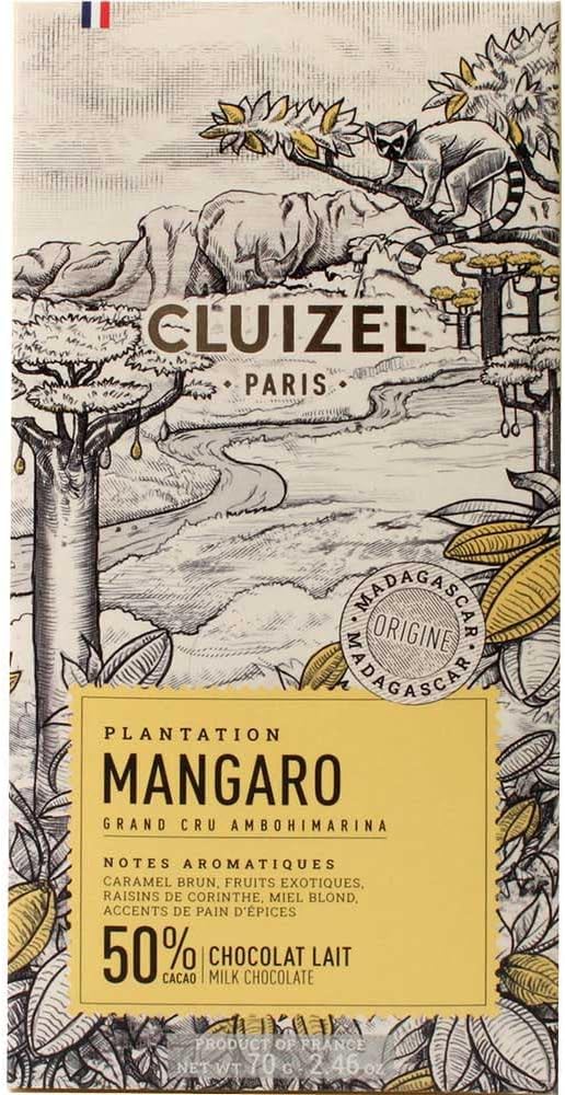 Cluizel Tablet Mangaro Milk Chocolate 50%, 70G
