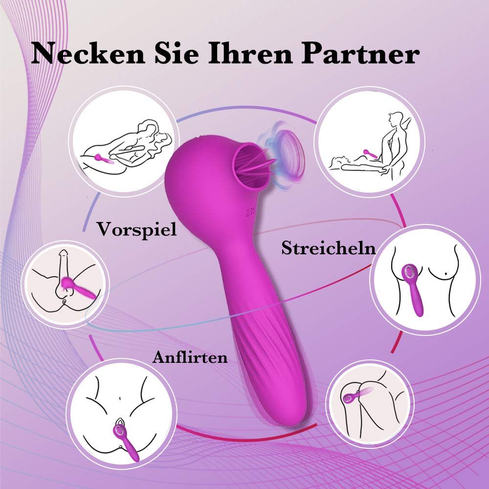 G-Punkt und Klitoris Vibratoren fr sie mit Zunge lecken und heizfunktion,  Magic Wand Massager fr sie orgusmus, FULUTOY Paare flirten, Nippel  Stimulator, Klitoris lecken, Massagestab Vibratoren : Amazon.de: Drogerie &  Krperpflege