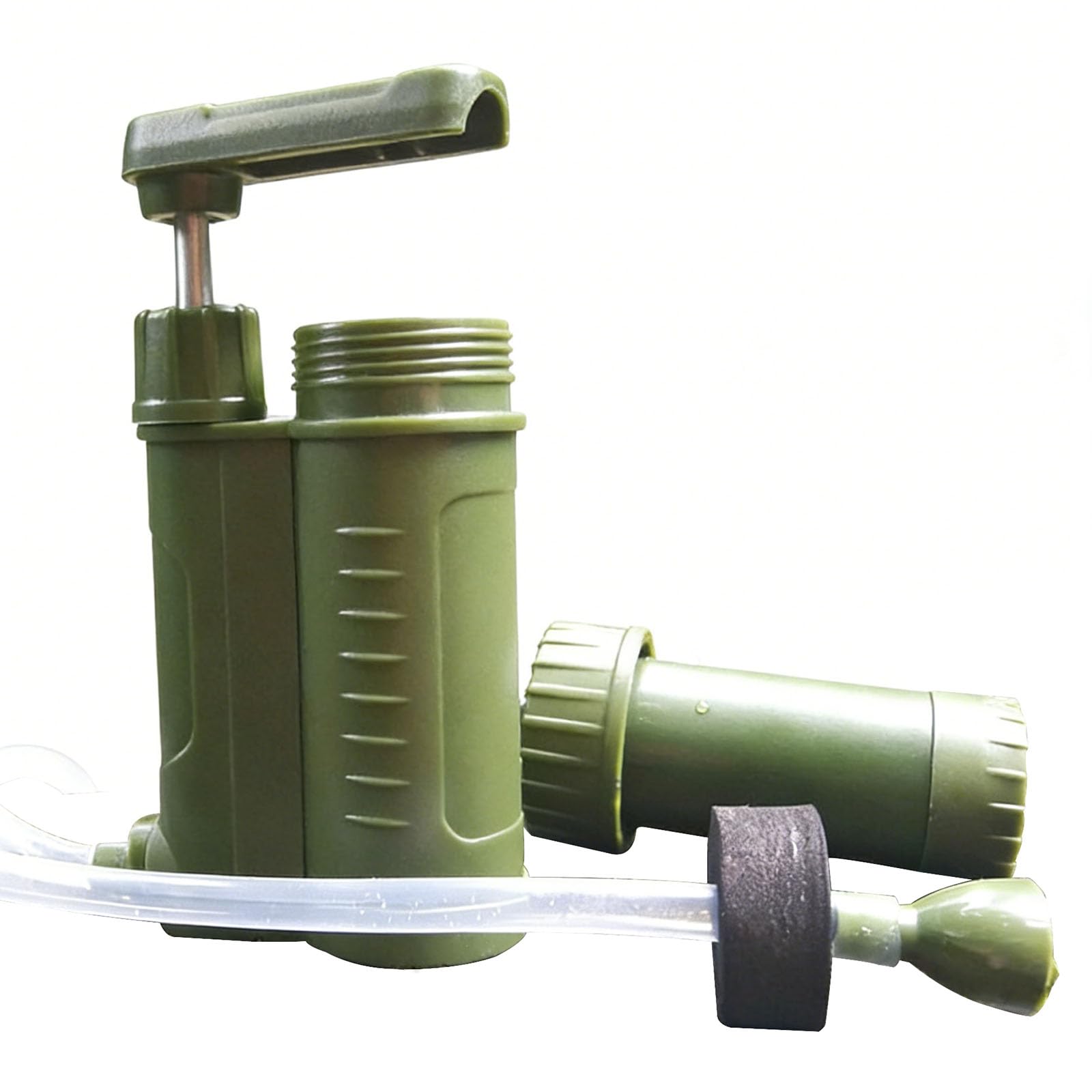 Filtre à Eau Camping Portable, Purificateur d'eau Extérieur pour Randonnée, Camping, Survie d'urgence, Voyage & Voiture, Élimine Les Impuretés, Volume Net Total d'eau ≥ 2000L