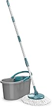 Flash Limp MOP5010 - Mop FIT Giratório, Medidas Balde - 22 cm x 39 cm x 20,5 cm, Cabo com refil - 35 cm x 35 cm x 104 cm a 128 cm