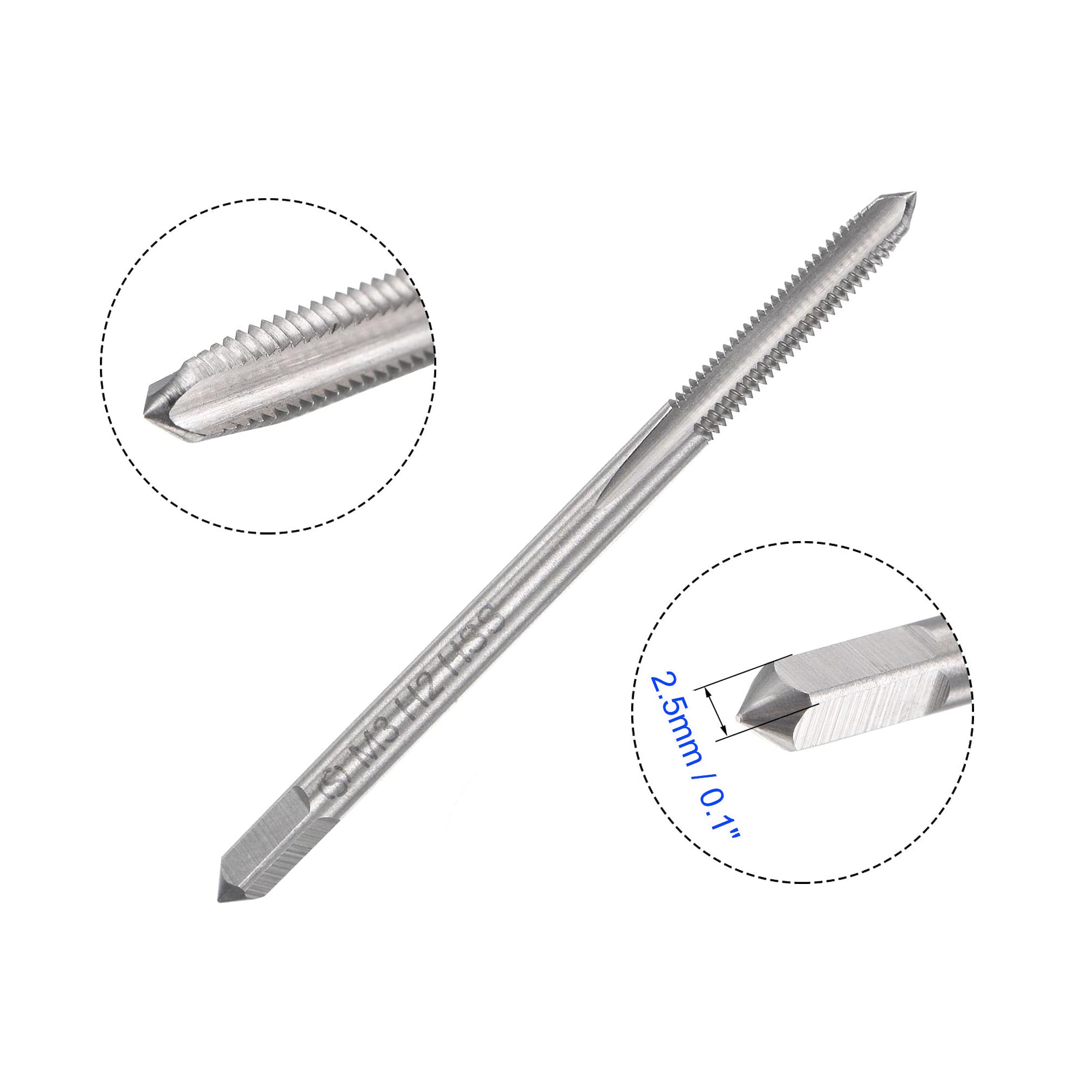 MACHSWON M8 x 1mm Metric Tap and Die Set - Machine Thread Screw Tap with Round Threading Die Kit for Thread Repair - Image 4