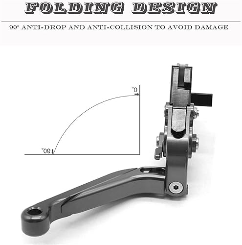 Miniatura 4 de para Yamaha XTZ125 2014-2015 aluminio motocicleta accesorios mango empuñaduras freno embrague palanca de embrague motocicleta freno embrague palanca