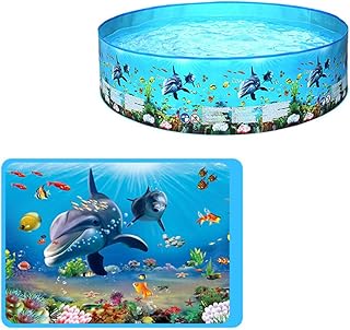 Toyvian 1 PC Piscina Inflável Oceano Brinquedos Piscina Inflável Piscina De Água Inflável Banheira De Plástico Piscina Infantil Brinquedo De Piscina Engraçado Almofada De Água Almofada De