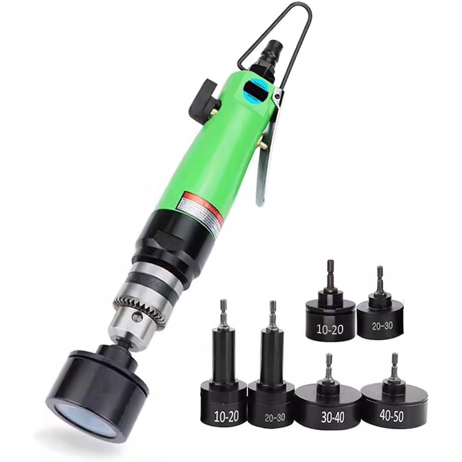 FHRKA Pneumatic Hand-held Bottle Capper Machine, Electric Screw Capper with 6 Capping, Adjustable Speed 2500 RPM