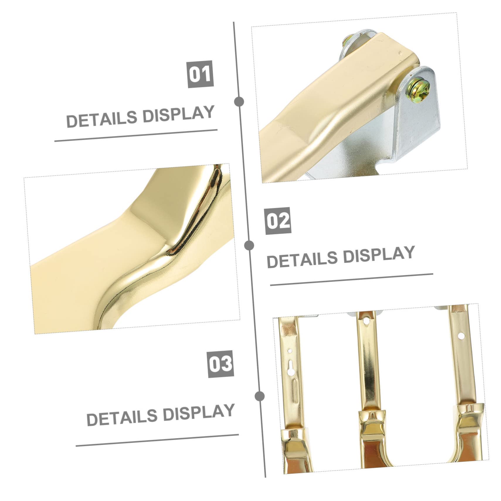 3 Pedales de Piano Vertical Resistentes y Duraderos Alta Estabilidad, Accesorios Metálicos para Músicos, Ideales para Pianos en Uso Doméstico