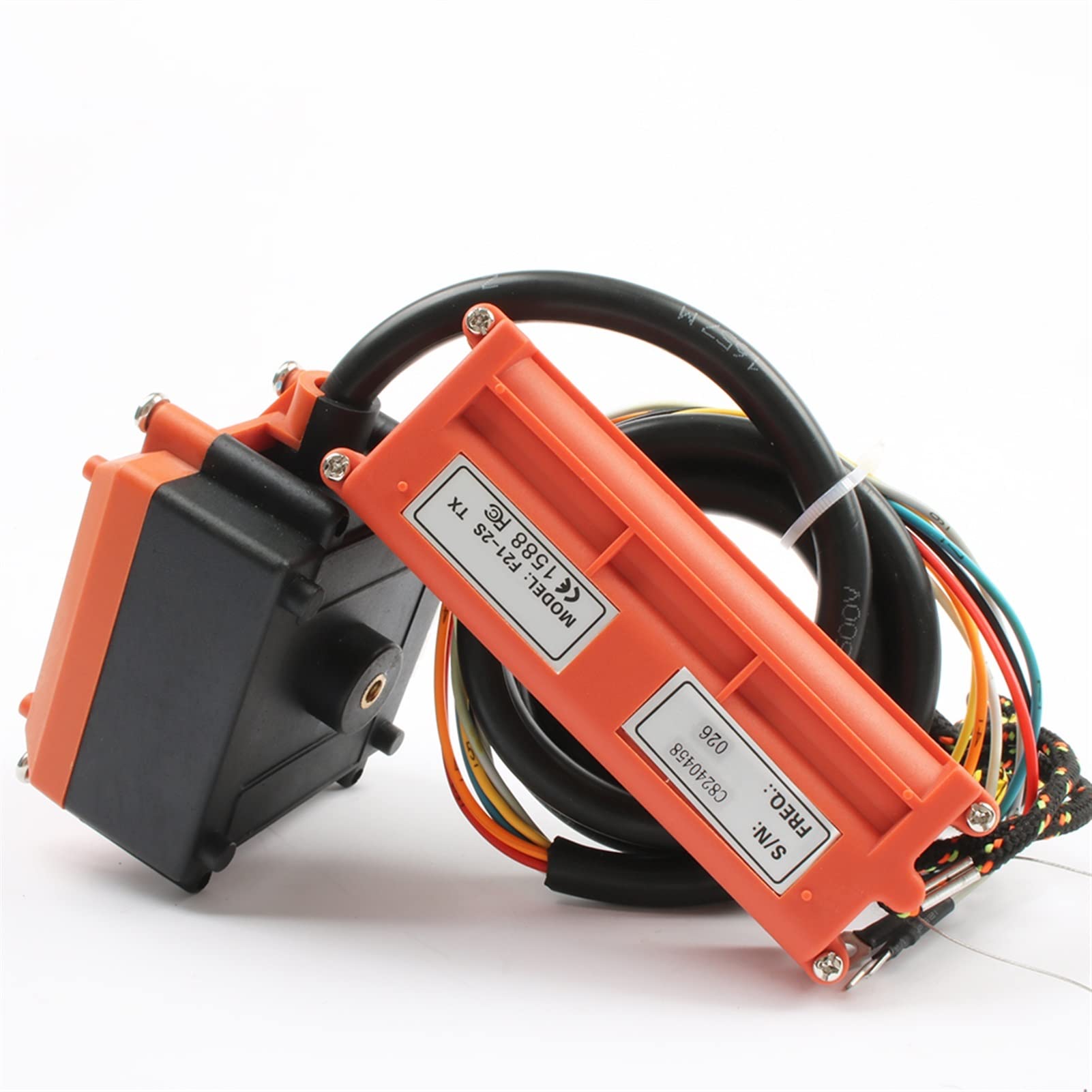 Grúa elevadora industrial de canal, Control remoto industrial inalámbrico F21-2S IP65, de -40 °C a 80 °C, 100 m CA/CC, VHF/UHF(1in1,VHF 310-331Mhz-DC 24V)