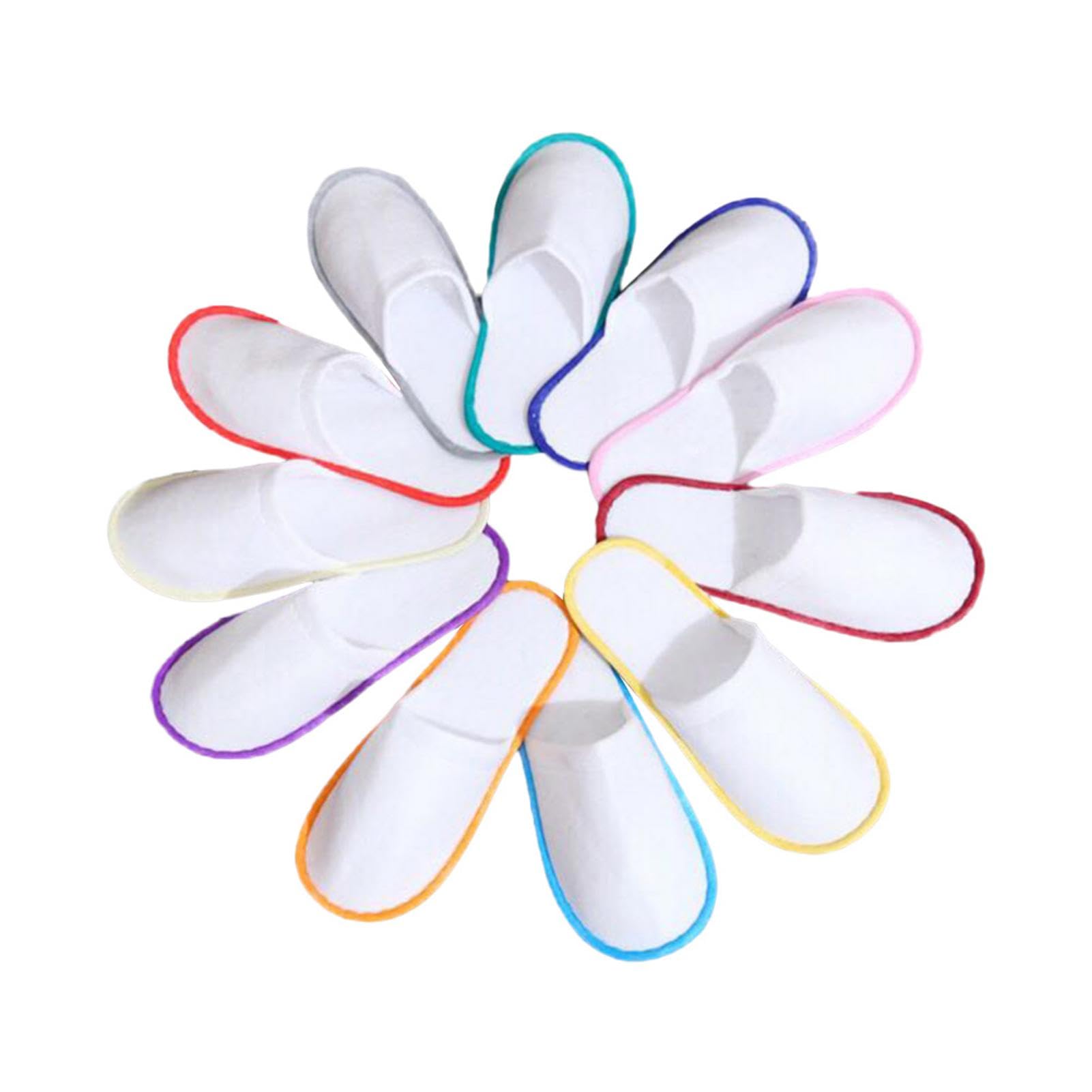 10 Pairs Pantofole Dell' Pantofole Per Casa Pantofole Usa E Getta Pantofole Hotel Set Pantofole Per Gli Ospiti Ciabatte Per Gli Per Hotel, Spa, Casa, Viaggi, Unisex, Lavabili, Misura 36-40