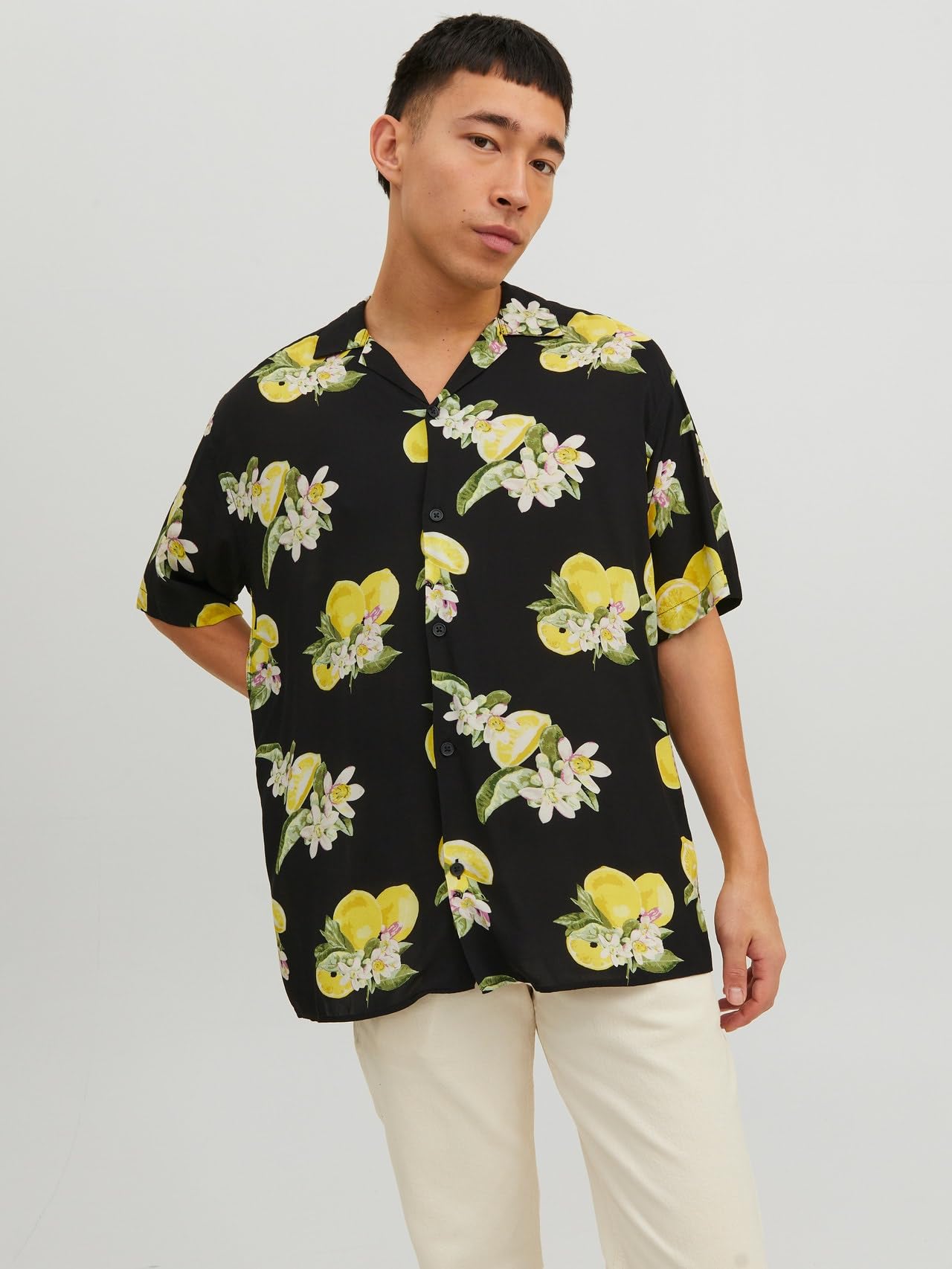 JACK & JONES Herren Jorluke Tampa AOP Shirt Ss Sn Hemd-Shirt (1er Pack)
