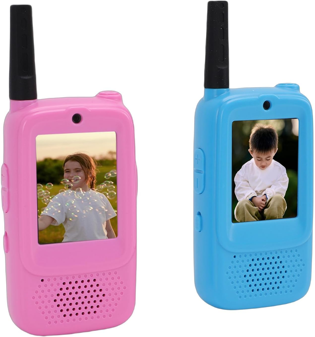 Video Walkie Talkies for Kids, 2.0 Inch Handheld Rechargeable Video Intercom Indoor Outdoor, 1640ft Fun Toys for Family Games Camping Hiking Travel Boys Girls