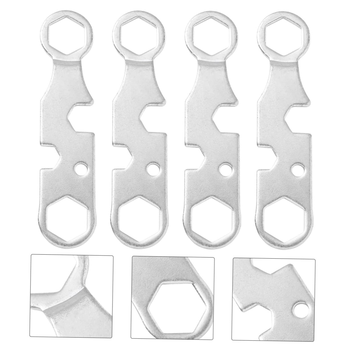 NAMOARLY 4pcs Multifunction Skateboard Spanner Tool for Repairing and Adjusting Skateboards Scooters and Cruisers Portable and Wrench for Axle Nuts and Truck Screws