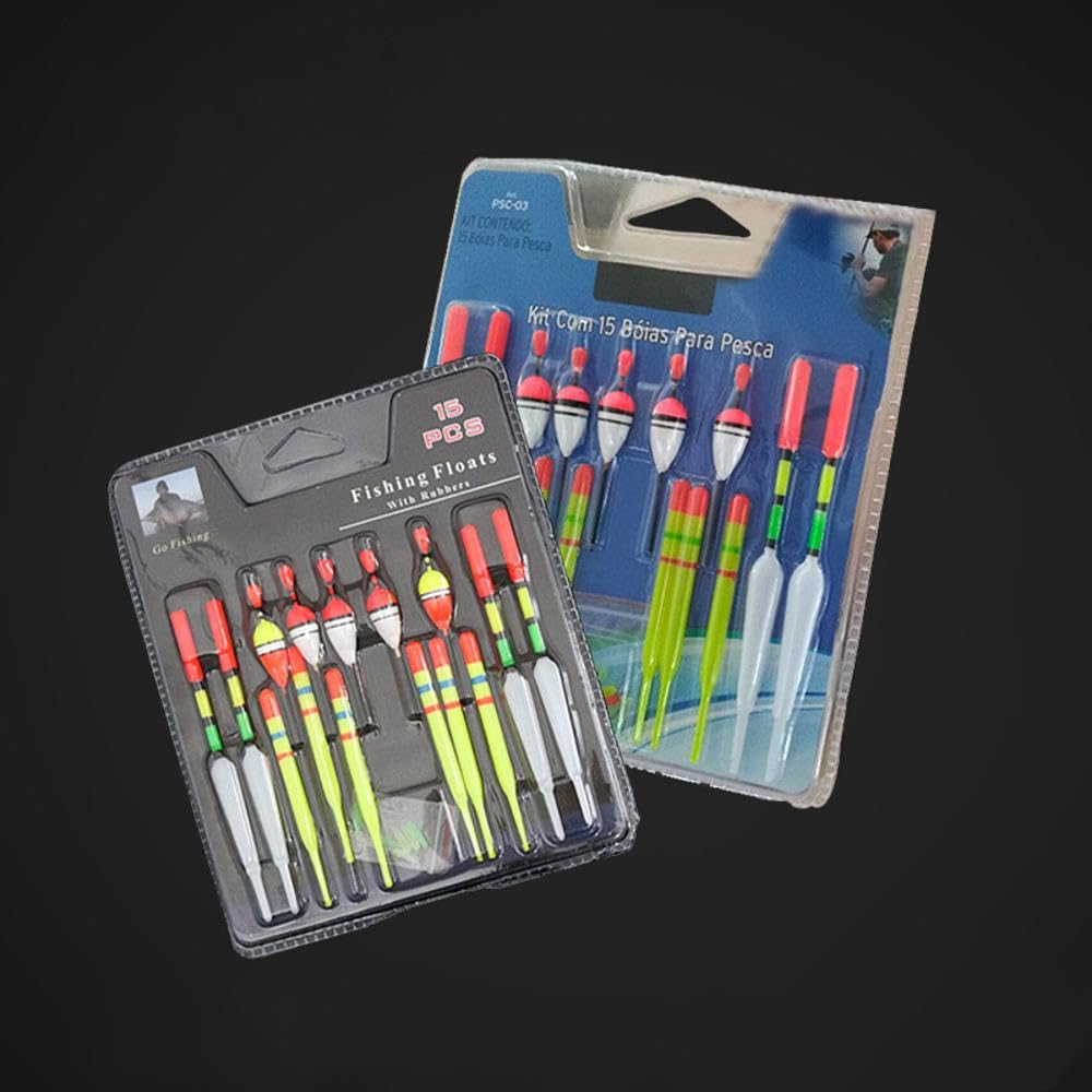 Hosrivae Lightwe Lot de 10 flotteurs de pêche ronds en mousse de 15 mm avec guide Hosrivae Lightwe Lot de 10 flotteurs de pêche ronds en mousse de 15 mm avec guide