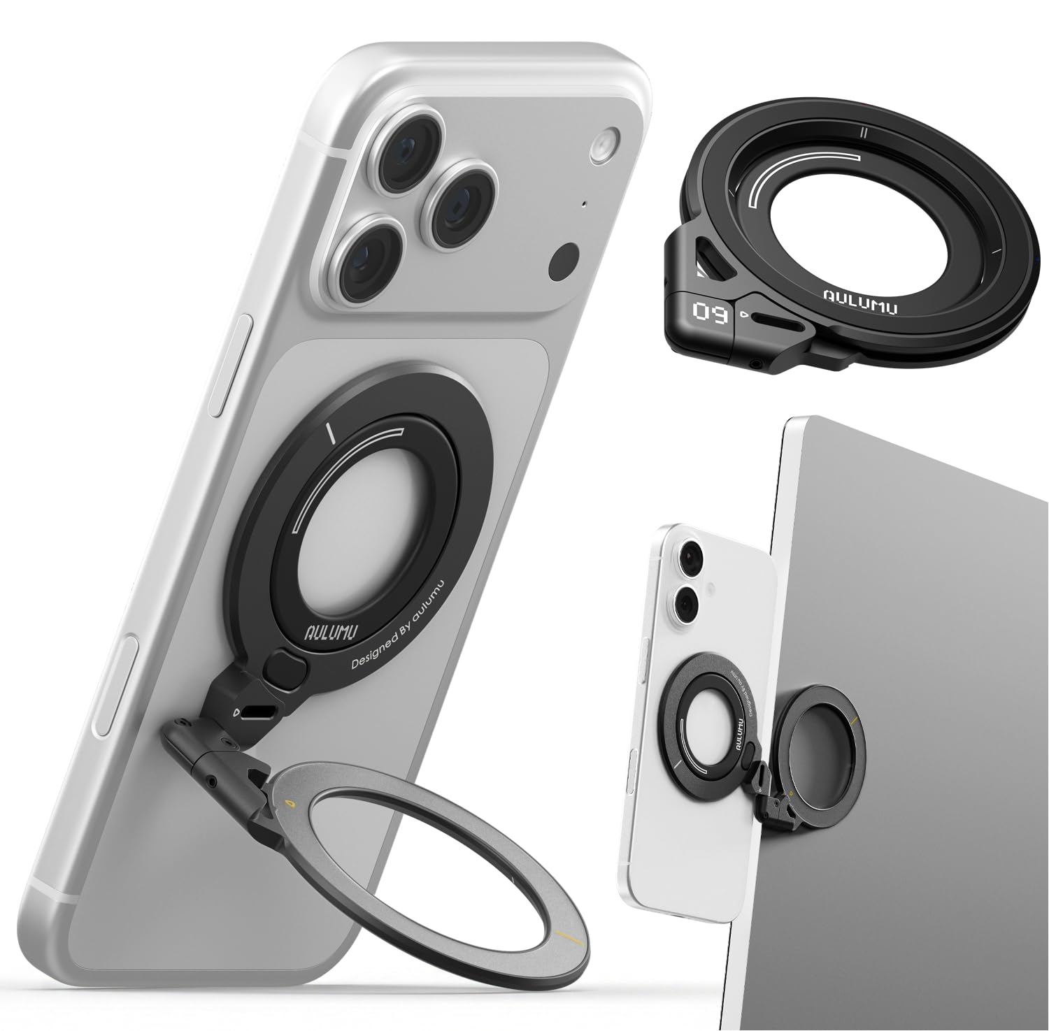 Amazon | Aulumu G09 MagSafe スマホリング 【360°無限回転×両面