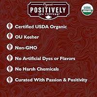 Vista 3 de Organic Positively Tea Company, Ginger Snap Rooibos - Té de hoja suelta, 16 onzas