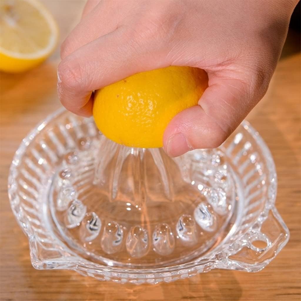 Glass Manual Juicer Citrus Fruit Kitchen Lime Lemon Squeezer Press Juice Machine